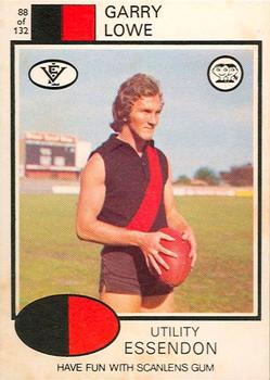 1975 Scanlens VFL #88 Garry Lowe Front